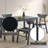 Briar Black Finish Dining Table