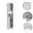 Ibis Linen Cabinet, Double Doors, Four Interior  Shelves, Two Cabinets  -White