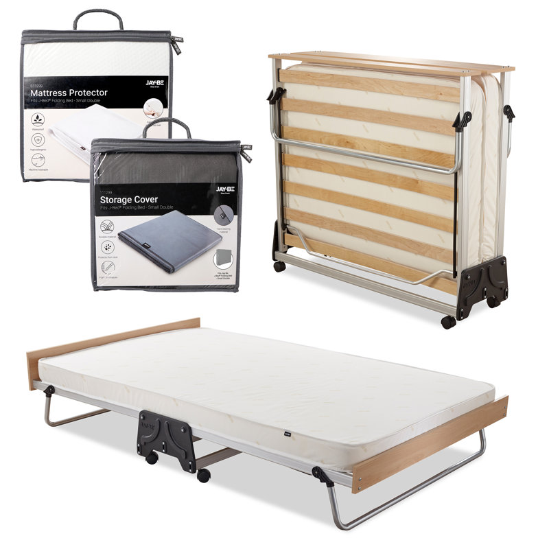 Jay-Be J-Bed Folding Bed with Contract Comfort Mattress - Small Double with MP & SC