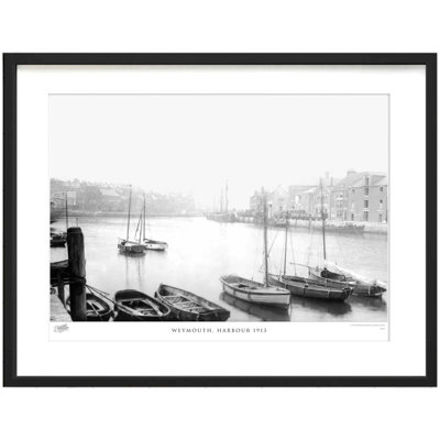 Weymouth, Harbour 1913 by Francis Frith - Single Picture Frame Print