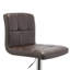 Kristopher Swivel Upholstered Faux Leather Adjustable Height Bar Stool with Iron Frame-16638469