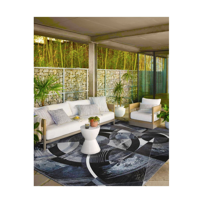 Tapis tissé à motif de cristal en verre et base lavable, Tapis de couloir 3 pi 3 po x 6 pi 7 po