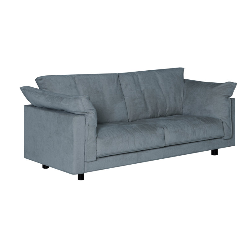 Alazae 3 Seater Chenille Sofa, Blue
