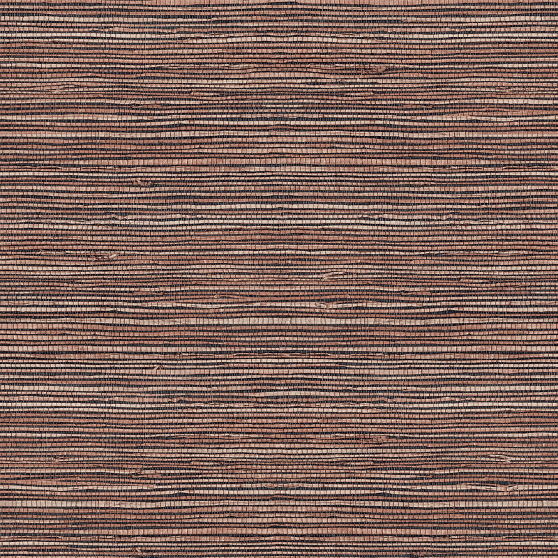 Emperor Grasscloth Emerald Wallpaper, Orange