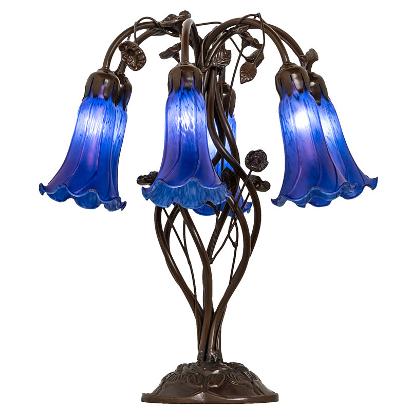 Meyda Tiffany & Stained Glass Table Lamp, Blue