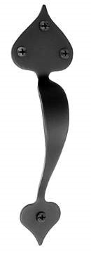 8.5" Black Forged Iron Heart Pull Handle