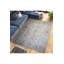 Tapis lavable décoratif à motif floral et motif traditionnel bleu et gris-256276873