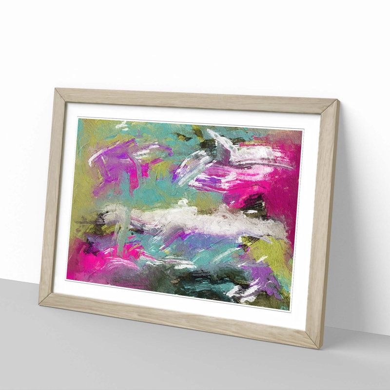 Abstract Vol.282 by S.Johnson - Framed Print, 45cm H x 63cm W x 2cm D, Oak Framed