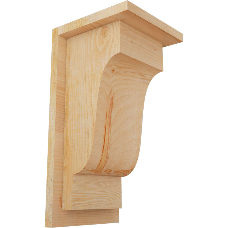 Corbeille Newport avec contre-plaque, H 16 po x l 8 po x P 8 po, Sapin de Douglas, Sciage brut