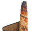 Tapis d'intérieur / extérieur en polypropylène brun / orange tissé à la machine 4 pi 1 po-1072702479
