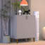 Console de 25,9 po Akasia, table de canapé, console avec 2 portes