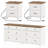 Scarlett 4 Piece Dresser And Nightstand Sets - Include Two 3 Drawer Dressers & Two Nightstands With Charging Station-1048890123