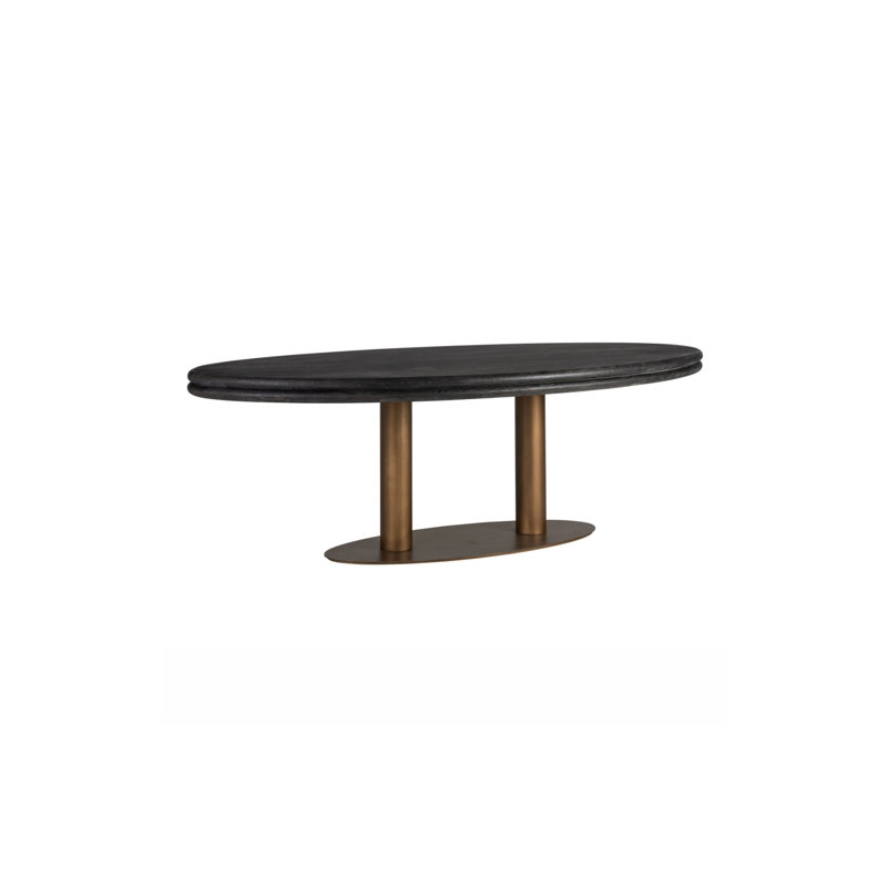 Macaron Oval Solid Oak Dining Table