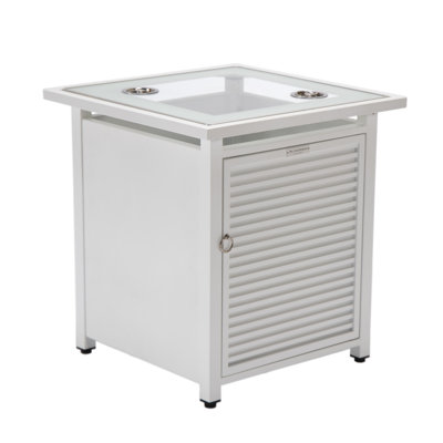 20.5'' Square Aluminum Fire Pit Accessory