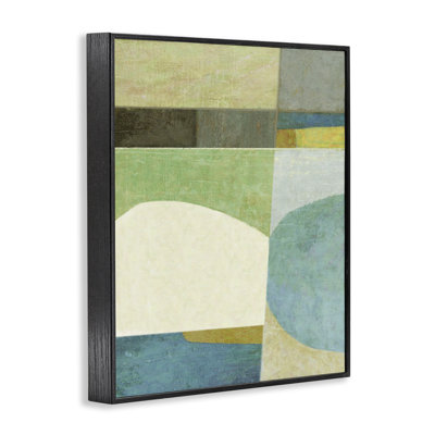 «Subtle Shapes Collage», art de la giclée encadrée par Suzanne Nicoll