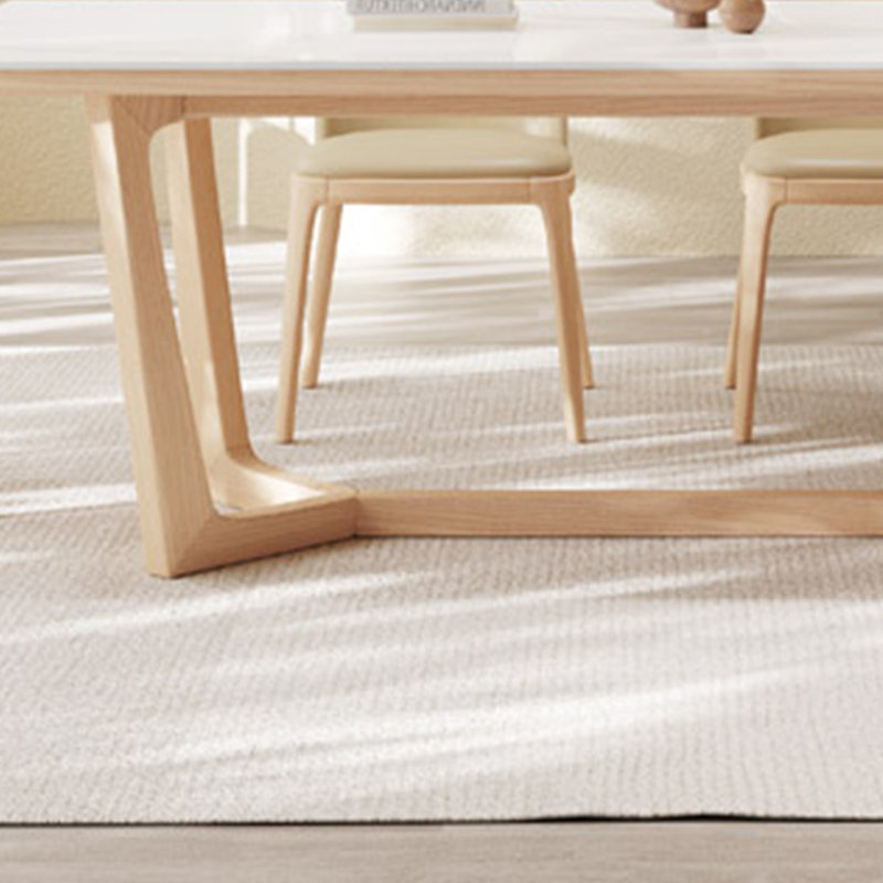 Table de salle à manger en bois de frêne ardoise, 29.52"H x 59.05"L x 31.49"W