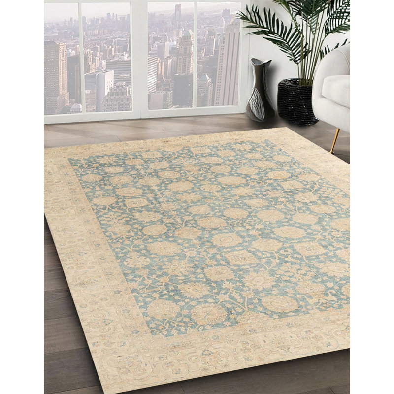Tapis abstrait moderne 4172, Carré 7 pi