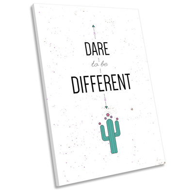 Dare To Be Different Picture - Wrapped Canvas Print