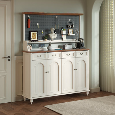 Banc de rangement blanc pour chaussures en bois massif