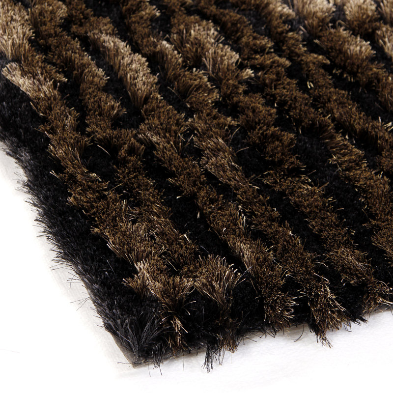 Safari Hand Tufted Striped Indoor Rug, Rectangle 8' x 10'