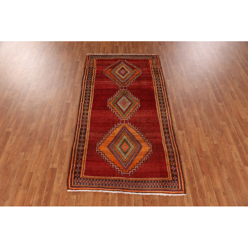 Tapis traditionnel géométrique en laine 4 x 8