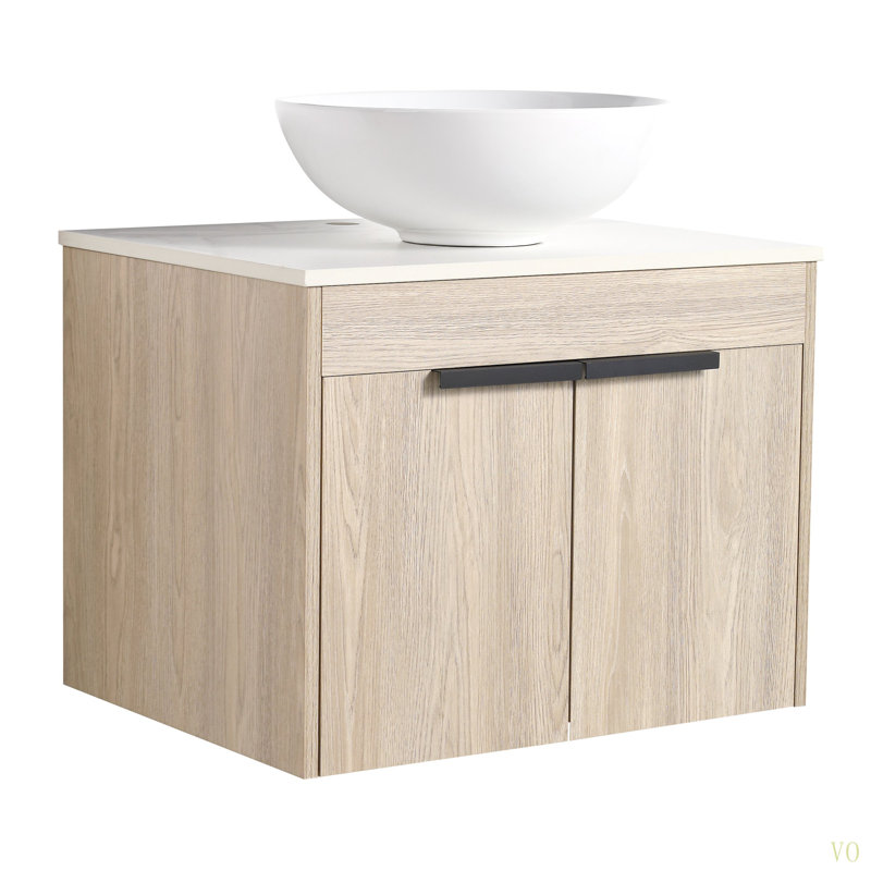 Ensemble de meuble-lavabo 24 po avec lavabo en céramique 24 po Modern Design, 24"
