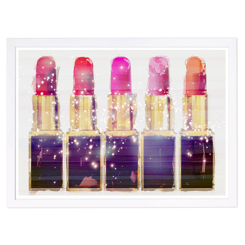 « lipsticks », impression encadrée