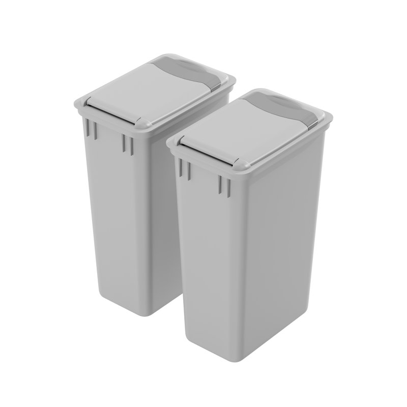 Poubelle en plastique avec couvercle Dowell, 12,5 gal