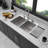 Drop In Kitchen Sink Double Bowl