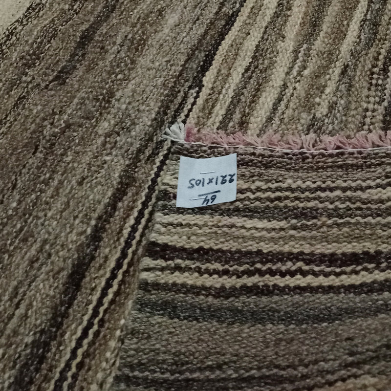 Hepworth Striped Hand Woven Area Rug, Rectangle 110 x 220cm