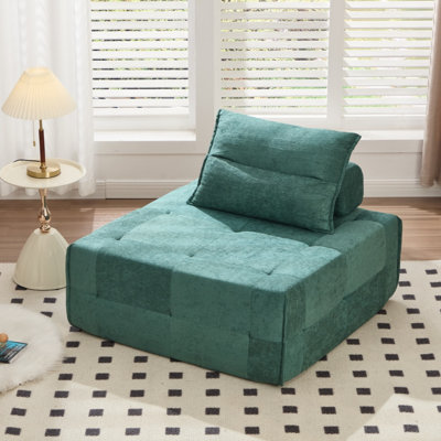 Canapé modulaire à assise profonde, canapé réglable en chenille à dossier réglable pour le salon de la chambre à coucher