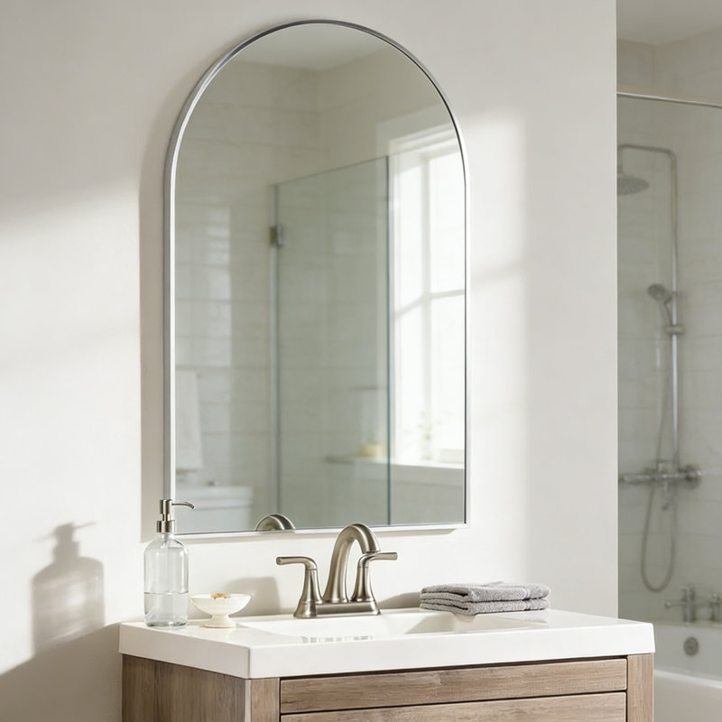 Miroir de salle de bain 24 po x 36 po, Silver, 36 po x 24 po