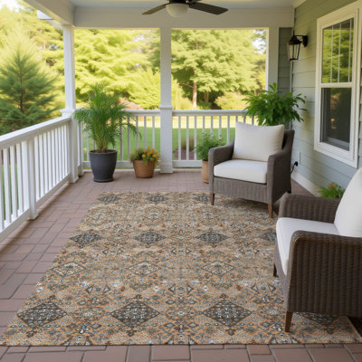 Machine Washable Indoor/Outdoor Chantille ACN2478 Global Rug