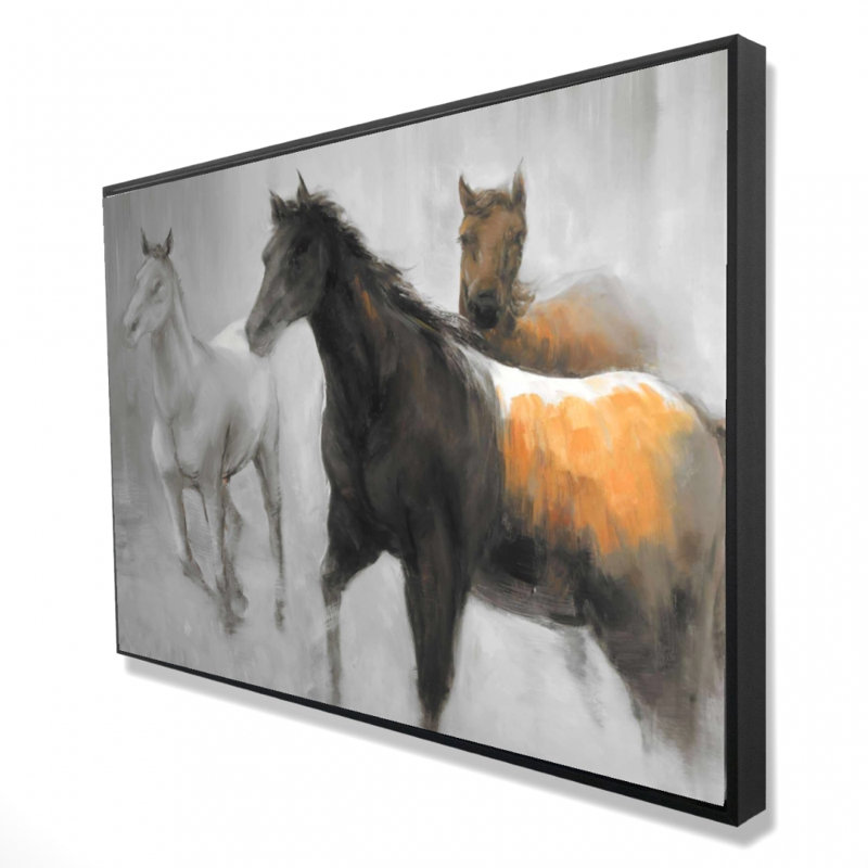 «Abstract Herd Of Horses», reproduction sur toile