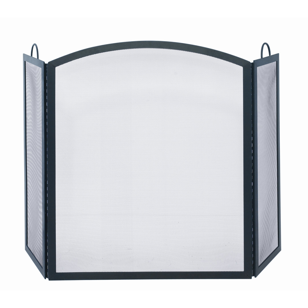 Hafwen 3 Panel Steel Fireplace Screen Winston Porter