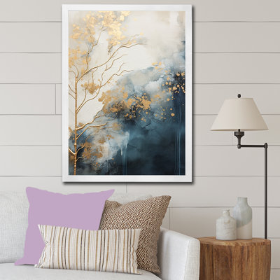 Abstrait forêt minimaliste, impressions sur toile