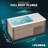 Iroquois 67 In. 1-Person Mono-Jet All-In-One Cold Plunge Ice Bath/Hot Tub With Built-In Chiller/Heater In Chestnut
