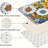 Colorful Floral Bouquet, 2 Pcs Non Slip Kitchen Mats-1667538480