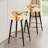Rustic Brocade Elegance Victorian Pattern III - Floral Bar Stools Set Of 2