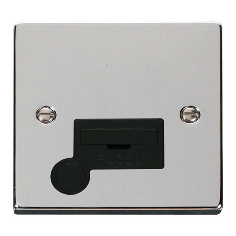 Polished Chrome 13A Fused Connection Unit With Flex