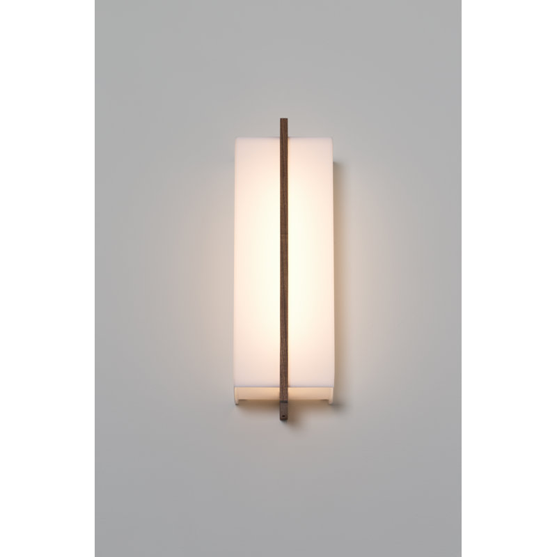 Via LED Dimmable Flush Mount Sconce, Walnut, 2700, 277 V