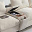 Canapé modulaire modulaire avec repose-pieds et console de rangement mobile-353290003