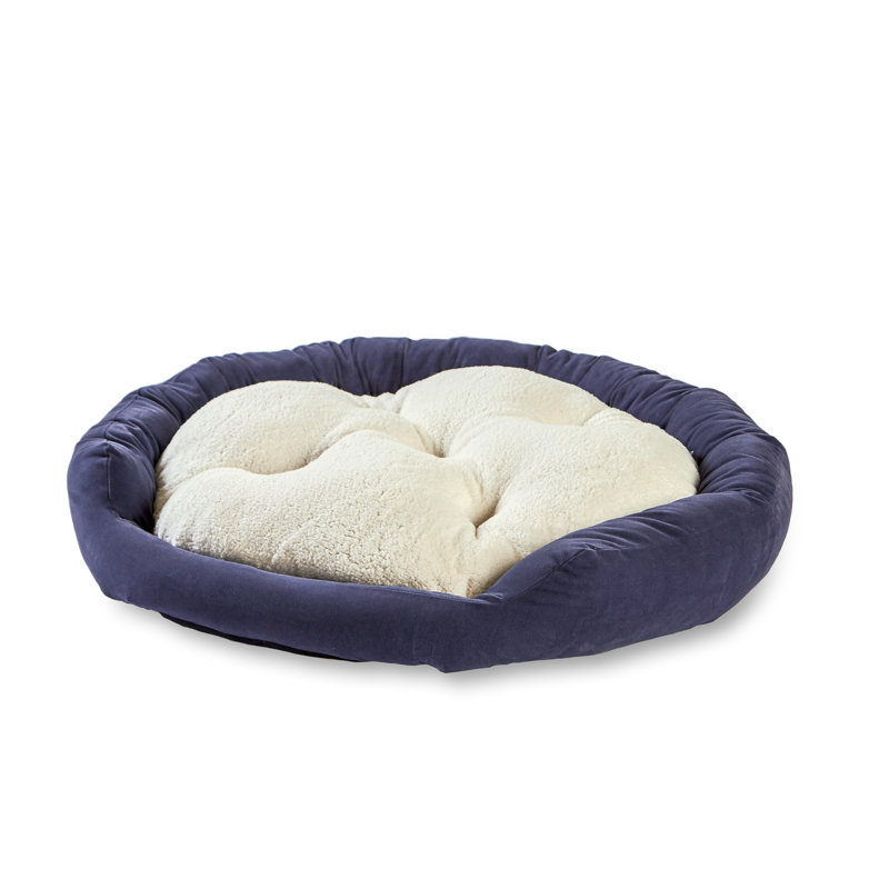 Lit pour chien Chamari Donut, Moyen (l 32 po x P 32 po x H 8 po), Denim