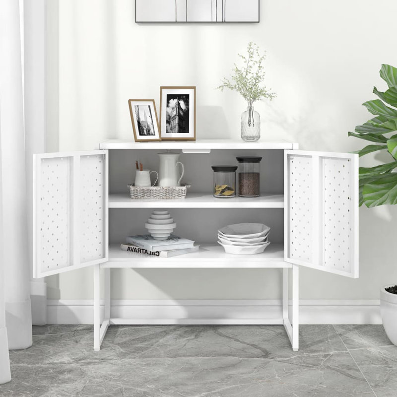 Buffet de rangement Shovon, Blanc