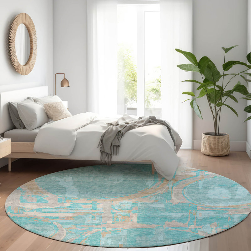  Malek Area Rug, Round 8'