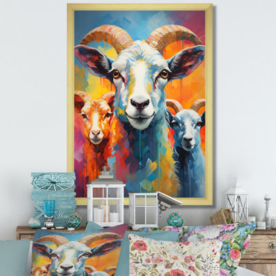 Popart Sheep Ewes II, reproduction d'art sur toile
