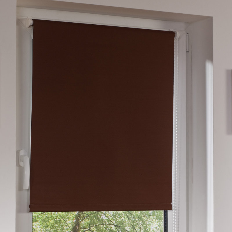 Blackout Roller Shade, Brown, 182 x 180cm