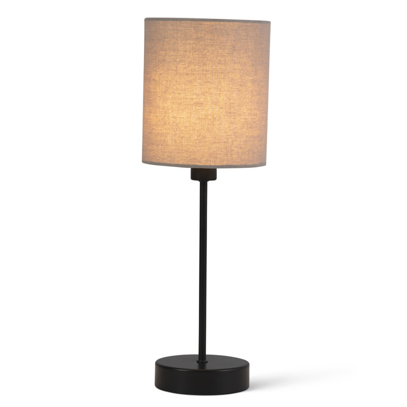 Metal Table Lamp, Grey