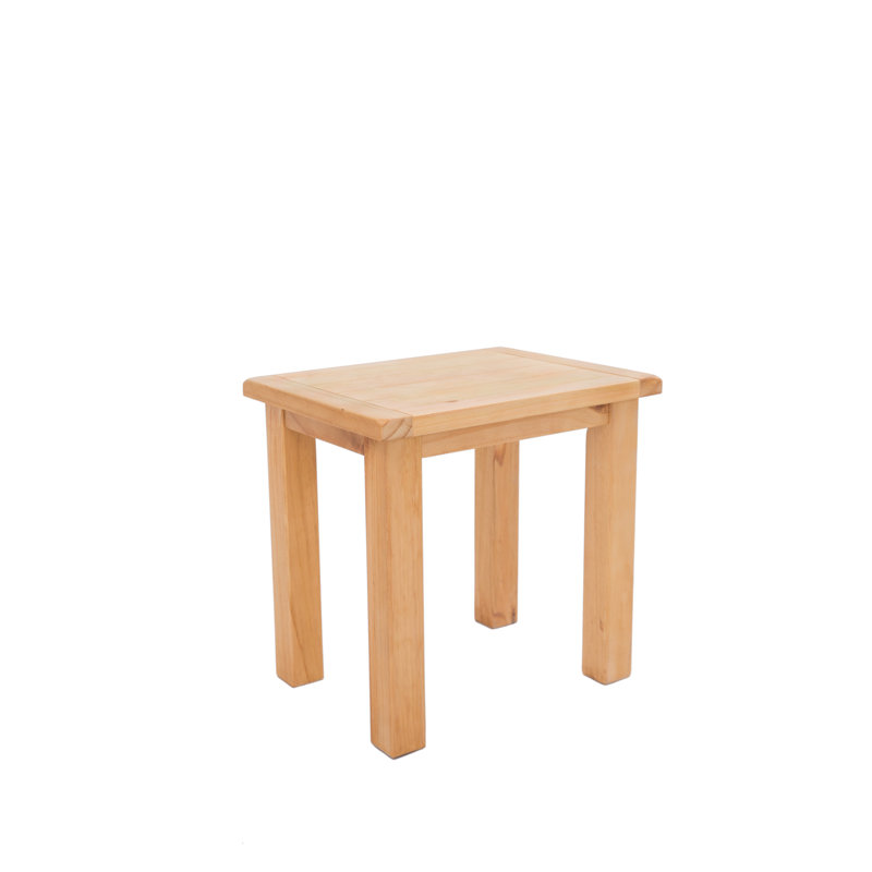 Table gigogne en bois massif 2 pièces, Bois naturel, Bois naturel
