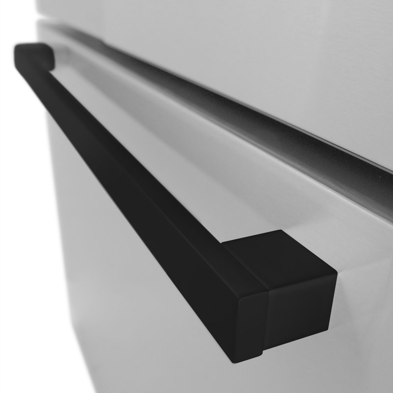 ZLINE Autograph 36 in. 28.9 cu. ft. Standard-Depth Refrigerator with Matte Black Modern Handles